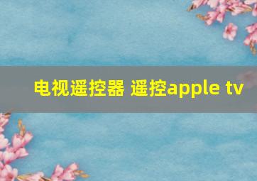 电视遥控器 遥控apple tv